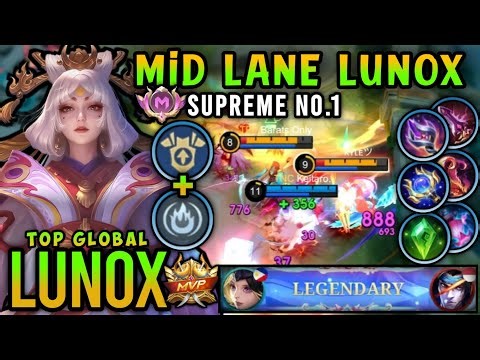 Supreme 1 Lunox!! Top Global Lunox Best Build And Emblem 2025 - Mobile Legends