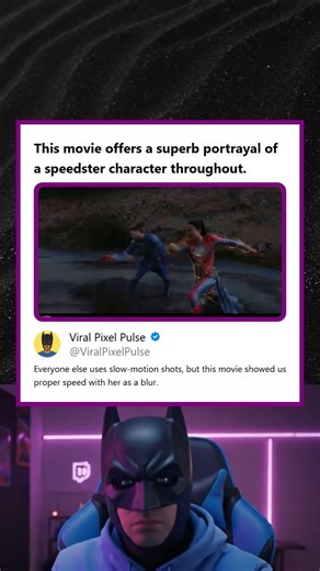 Speedster Displayed Proper Speed as a Blur Avoiding Slow Motion Shots