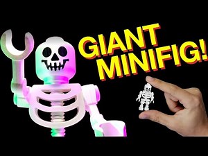 This Giant 3D Printed Lego Skeleton Minifig is so COOL!