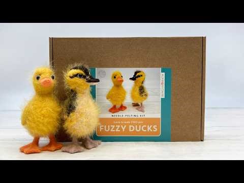 Needle Felted Fuzzy Ducks Tutorial