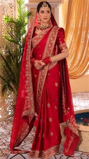 Latest and Trending Red Bridal Saree looks