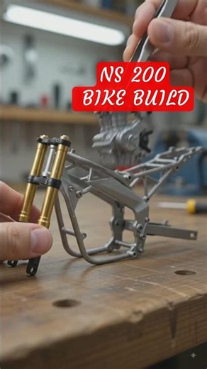 NS Bike ASMR Build 🔥 Miniature Motorcycle Assembly #shorts