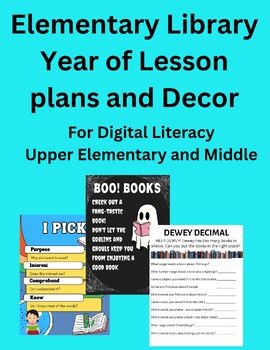 K–5 Library Curriculum Bundle: Full Year of Lessons & Classroom Decor