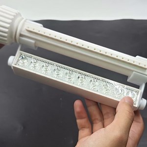 Pool Fountain with Lights, 7 Color Changing Rechargeable Pool Light with Remote & Timer, Dual-Head Adjustable Pool Sprinkler Waterfall Fountain, Pool Decor for Above-Ground In-Ground Pools (Charge)