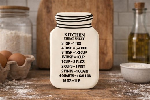 Kitchen Cheat Sheet Magnet, Cooking Conversion Chart, Baking Measurement Guide, Kitchen Conversion Magnet, Fridge Cooking Helper - Etsy