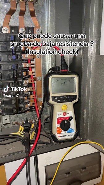 What can cause low resistance test? #arequipa #maintenance #bticino #electrical #megger #insulationtester #transformers #fluke #peru #fuse #inductionmotor #education