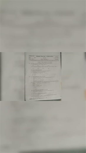 weekly test no. 1 maths- 1 chapter 1 #sonicthehedgehog #shadowthehedgehog #neet #exam