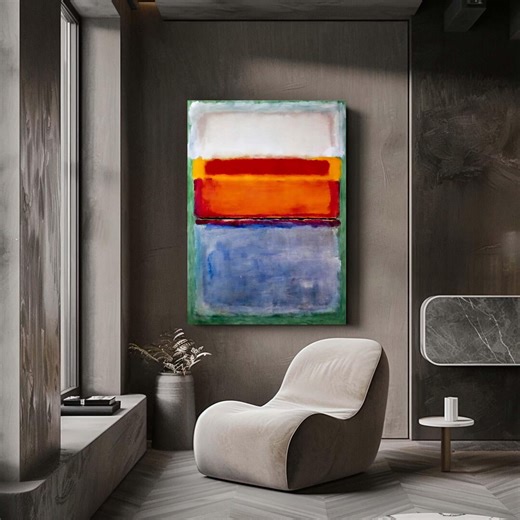 Mark Rothko Style, Multicolor Abstract Color Block Canvas Print, Modern Minimalist Wall Art - Etsy
