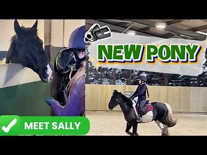 First Ride on a NEW PONY| Pony Club Lesson on Sally