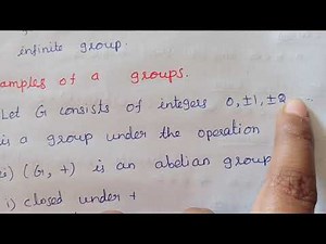 Group -definition and example # Algebraic Structures # TAM5A