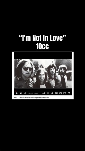 "I'm Not In Love" by 10cc #music #song #shorts