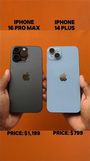 iPhone 16 Pro Max vs iPhone 14 Plus – HUGE Upgrades or Just Hype? (Full Comparison) #shorts