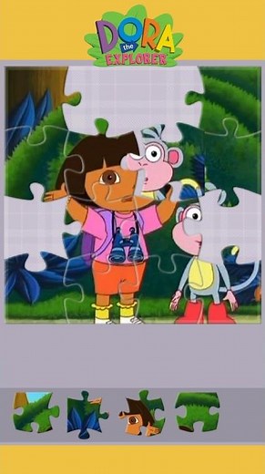 Let’s assemble all the pieces of #doratheexplorer puzzle 🧩! #shorts #puzzlegame #funpuzzles