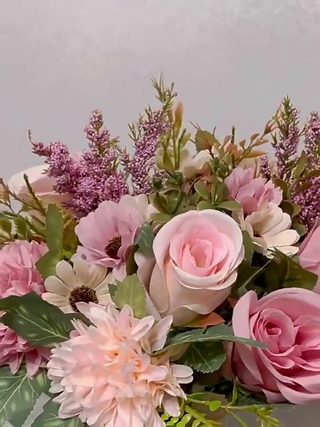 1pc Artificial Mixed Flower Bouquet With Decorative Ball, Faux Floral Arrangement for Home Vase Decor, Wedding Garden Decoration - Etsy