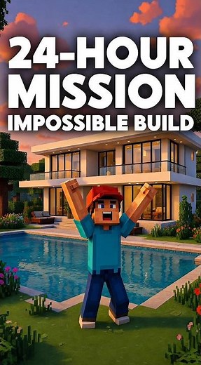 Building a MANSION in 24 Hours - Minecraft Challenge