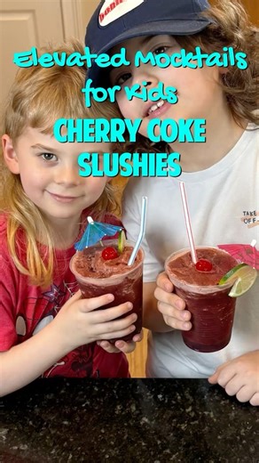 Elevated Mocktails for Kids: Cherry Coke Slushies
