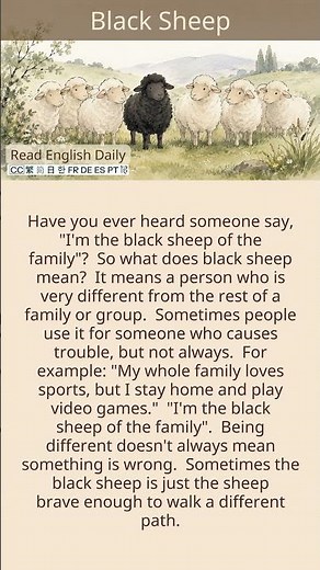 Learn English Idiom | Black Sheep #idioms #37CEnglish