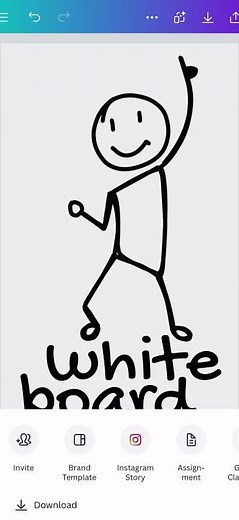 Animate a whiteboard in #canva