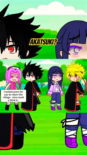 Naruto x Sasuke Akatsuki?🥲#naruto #gacha #shorts