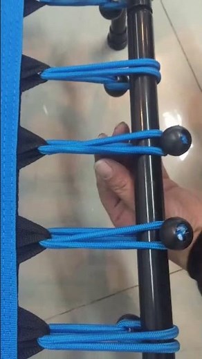 How to install the elastic rope of a trampoline？ #fitness #jumping #sport #trampoline #happy