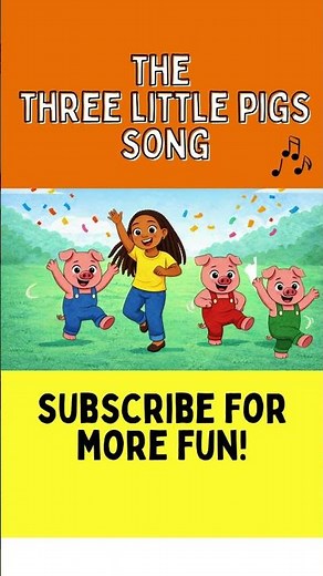 The Three Little Pigs Song 🐷🎵 | #shorts #threelittlepigs