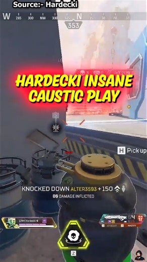 Hardecki INSANE Caustic Play | Apex Legends #apexlegends #shorts