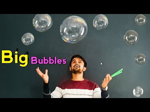 How to make Big Bubbles at home | DIY giant Bubble | New Bubbles making trick 2022