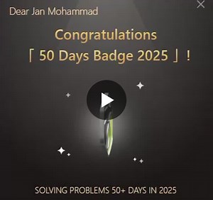 My 50 Days of Code: Lessons Learned and Challenges Faced | Jan Mohammad posted on the topic | LinkedIn