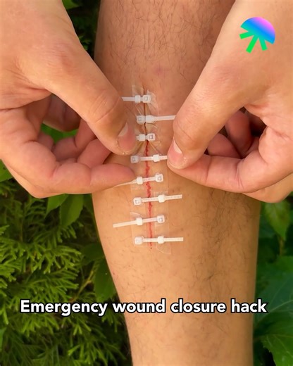 Emergency wound closure hack #fblifestyle | HistoryLens