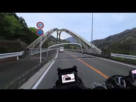 早朝5時台の道志みちは公道レース状態。バイクに車間距離詰めまくっているQハイエースも参戦！セブンイレブン 相模原津久井三ヶ木店 → 大渡の水汲み場まで