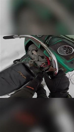 First Ride Of The Season, Skiroule Broke! pt5 #snowmobile #snowmachine #gopro #fyp #riding #skiroule