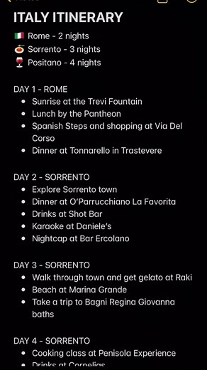 10-Day Italy Itinerary: Rome, Sorrento, & Positano Travel Guide