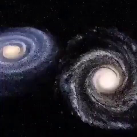 It has been predicted that in 4 to 5 billion years from now the Milky Way and the Andromeda galaxy will collide ✍️