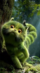 A Magical Caterpillar Cat in the Forest! 🐛🐱✨