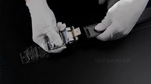 Watch Leather Automatic Slide Ratchet Belt for Men on Amazon Live