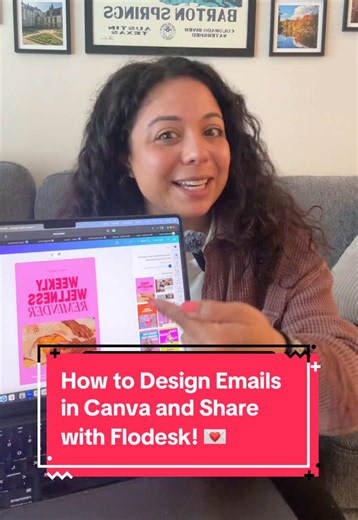 NEW Canva update: create your emails in Canva and share to Flodesk in ONE click! Do you use Flodesk? What email service are you using if not? 👇 #canvatutorial #canvahacks #canvatemplates #therapistsontiktok #privatepractice
