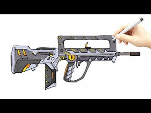 How to draw famas dragon's eye free fire | step by step