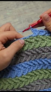 Front Post Treble Crochet Cross Stitch Pattern | Zig Zag Crochet Pattern | 4 row repeat | GutCrafts