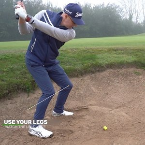 76K views · 385 reactions | Master the high splash shot from the sand with some leg action. Simple #golftips to help you lower scores. How confident are you from green side bunkers? #golf #golfstagram #golfcoach #markcrossfield #sports #learning #golfswing #golfshortgame | Mark Crossfield | Facebook