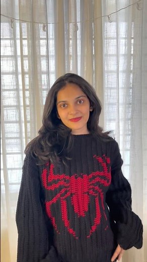 Crochet Spiderman sweater 🧶 #crochet #spiderman #spidermanbrandnewday