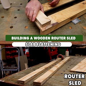 737K views · 1.4K reactions | Flattening Slabs of Timber Just Got Easier *Basic Router Sled Build* | Rag 'n' Bone Brown | Facebook