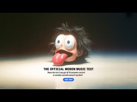 The official moron test