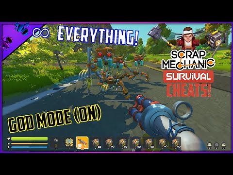 How To Cheat On Scrap Mechanic Survival! | Console Commands "Hacks" Cheats Tutorial
