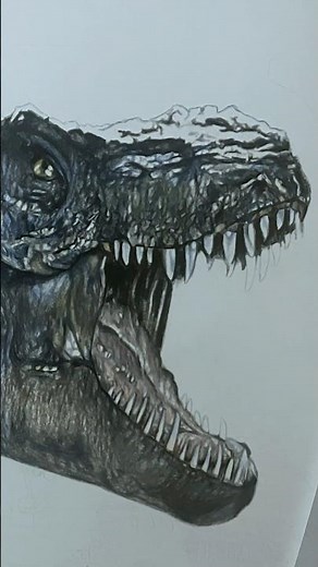 Drawing Jurassic Park T-Rex on JURASSIC WORLD REBIRTH Release Day