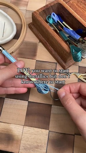 114K views · 7.1K reactions | Some of our favourite tips for adding ✨to your work 瑱 #dmcthreads #dmcembroidery #stitching #hack | DMC | Facebook