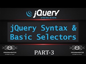 03 | jQuery Syntax & Basic Selectors | Syntax jQuery | Selectors In jQuery | jQuery (Hindi/Urdu)