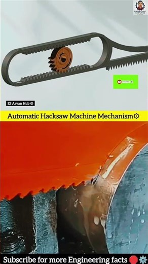 Automatic Hacksaw Machine Mechanism🤯😱| Hacksaw#shorts #machine #mechanical#mechanism #hacksaw #tools