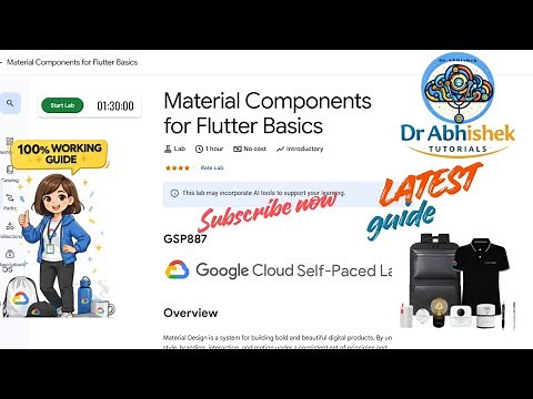 Material Components for Flutter Basics |#GSP887 #qwiklabsarcade2026