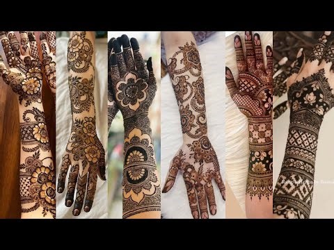 Latest and easy bridal mehndi design | full hands mehndi design | dulhan henna design 2024
