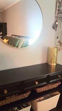 Furniture Flip: Turning an Old Table into a Modern Black Vanity | Van Dyke’s + Top Knobs